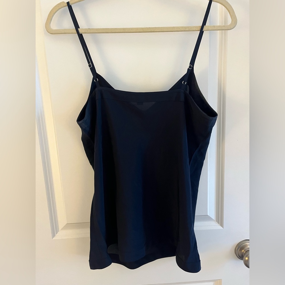 Ann Taylor Midnight Blue Silk Blouse - Picture 2 of 4